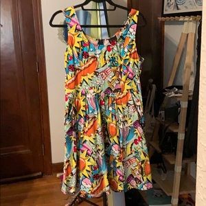 Graphic fit and flare